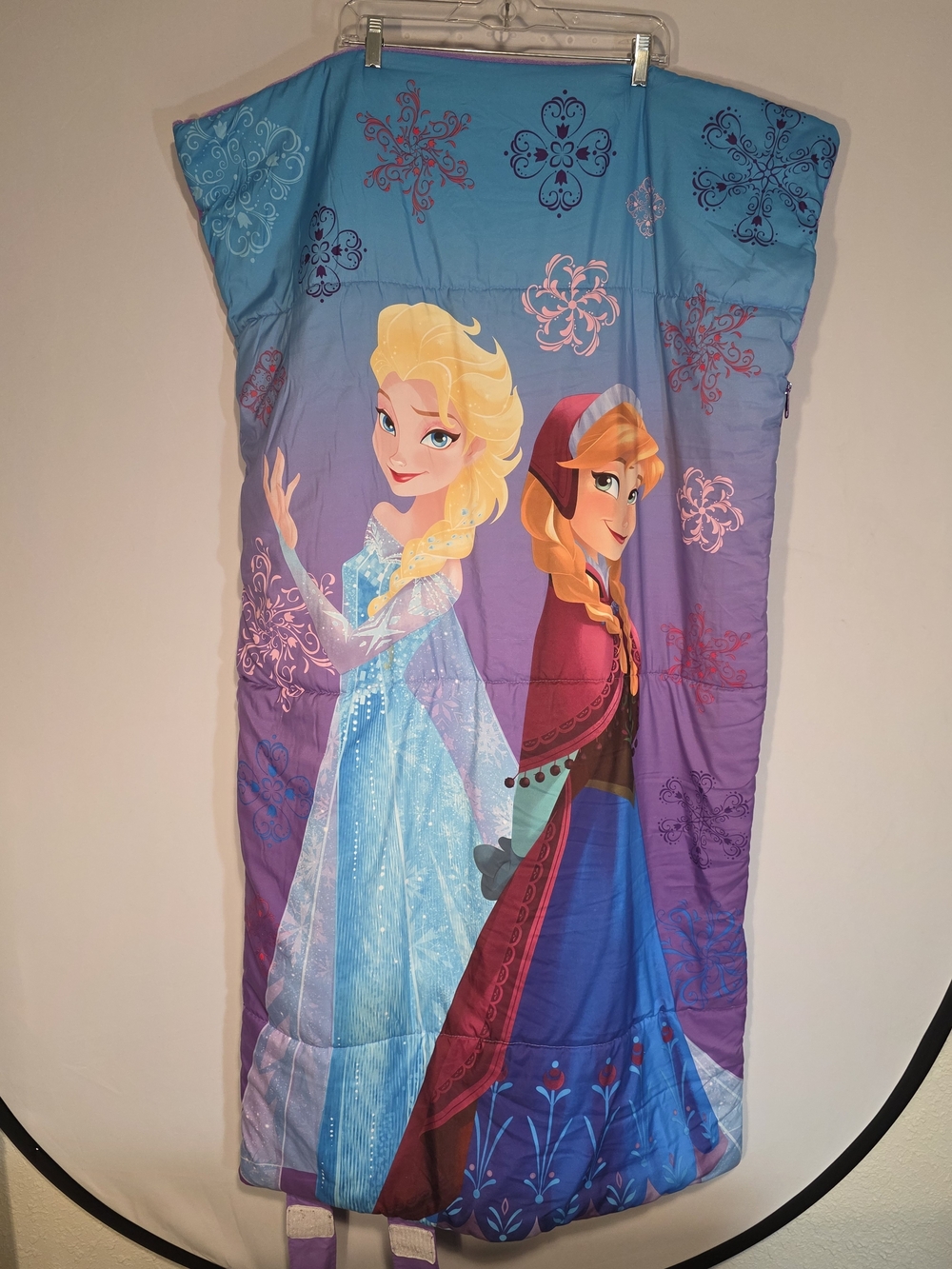 Disney Frozen Sleeping Bag Elsa and Anna Slumber Mat 53 x 29 Soft Fleece-lined